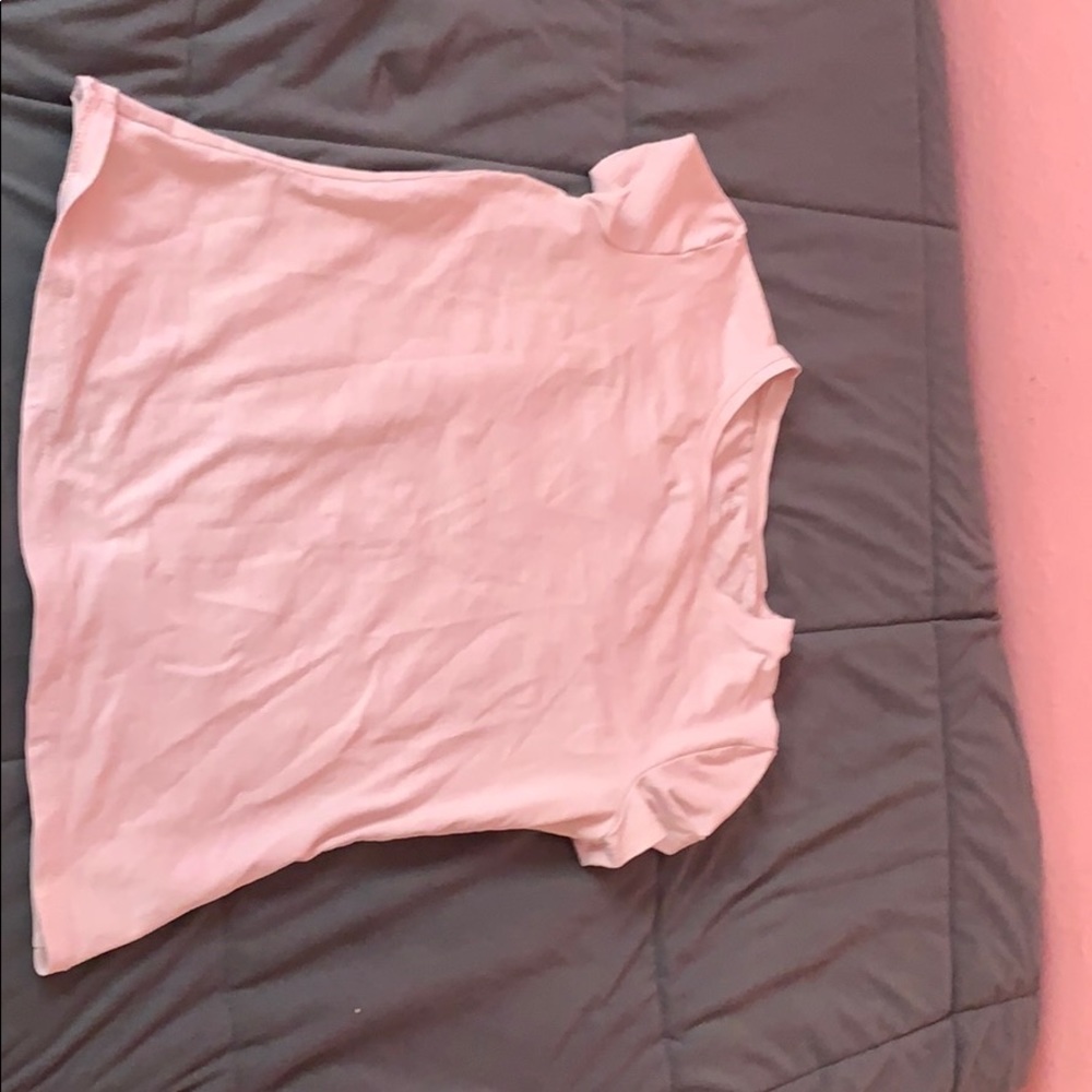 A plain pinkT-shirt